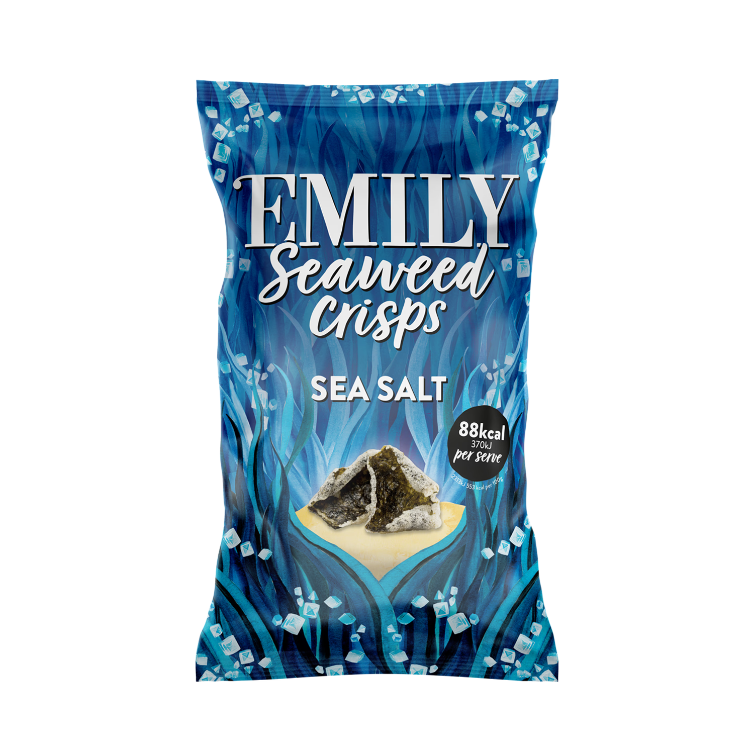 Emily Sea Salt Seaweed Crisps 50g - British product
