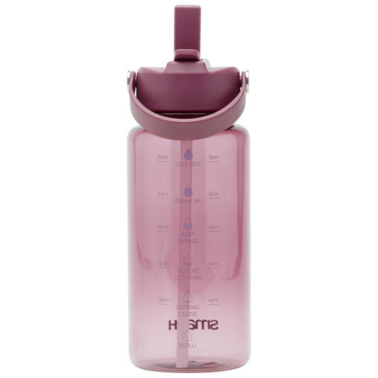 Smash Burgundy Tracker Sipper water bottle 800ml - British product