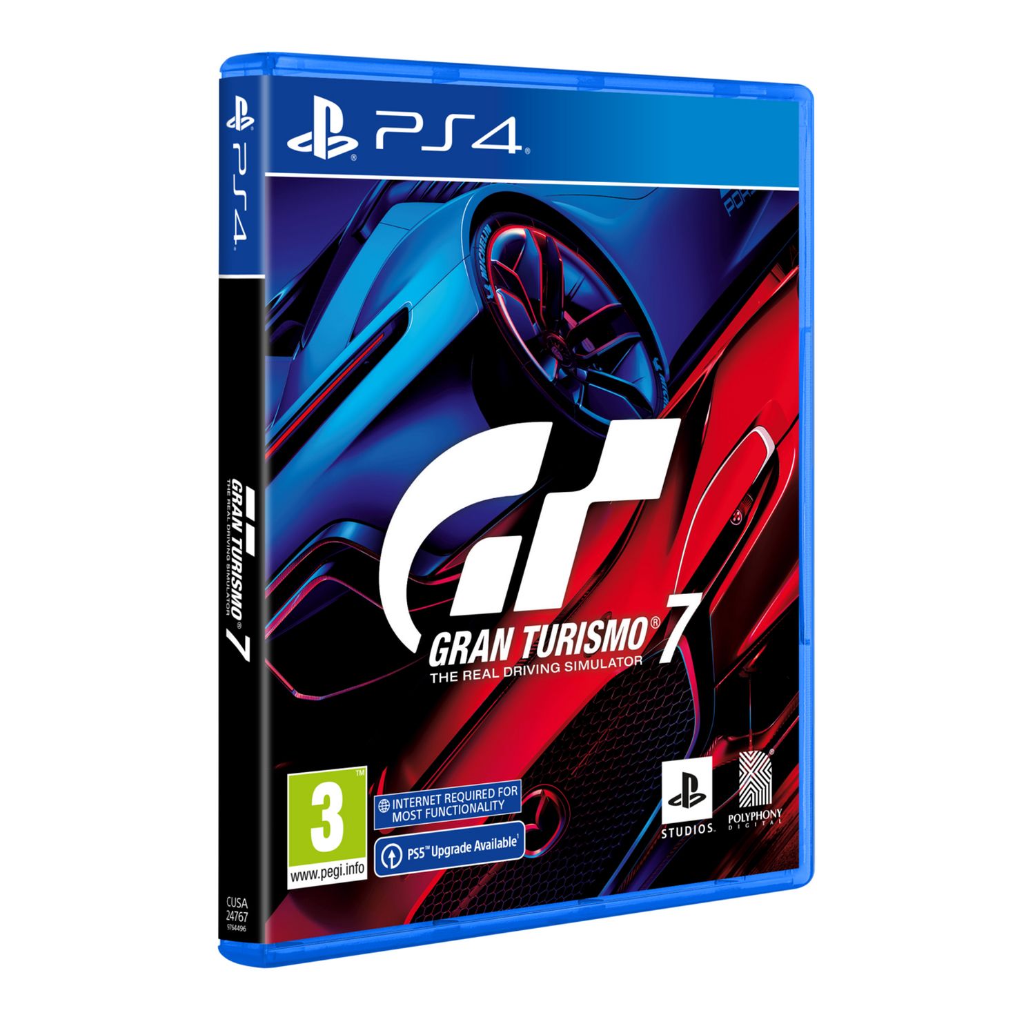 Gran Turismo 7 PS4 racing game disc, UK version