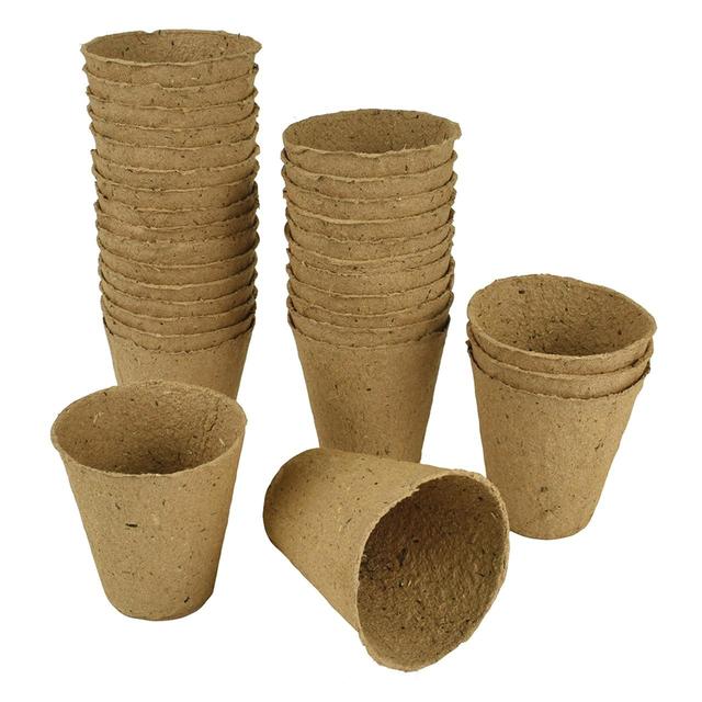 Gro-Sure Fibre Pots Round 6cm   24 per pack GOODS M&S   