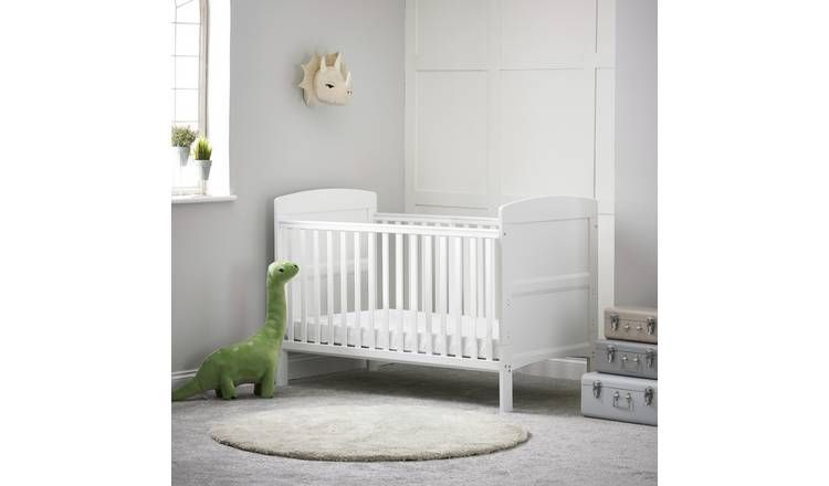 Obaby Grace Cot Bed, Cot Top Changer & Mattress – White GOODS Argos