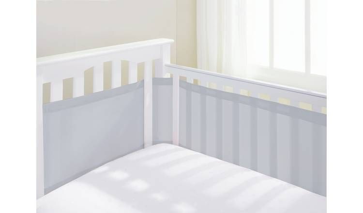 BreathableBaby 4 Sided Airflow Cot Liner - Grey