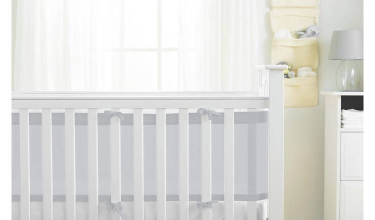 BreathableBaby 4 Sided Airflow Cot Liner - Grey