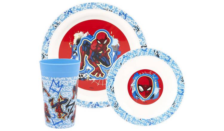 Spider-Man Kids Plastic Dinner Set - Blue GOODS Argos