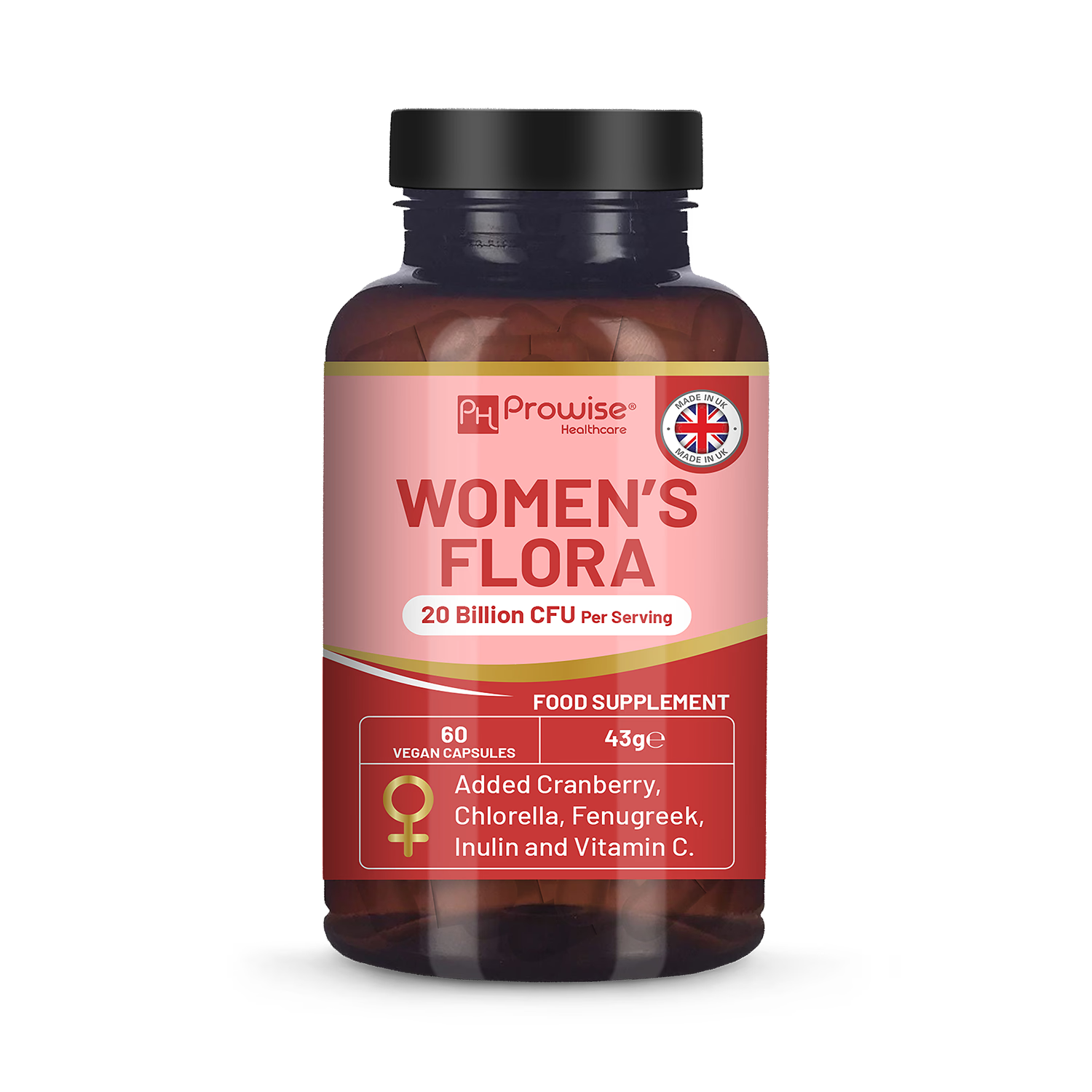 Prowise Healthcare Women's Flora probiotic 60 capsules, UK version