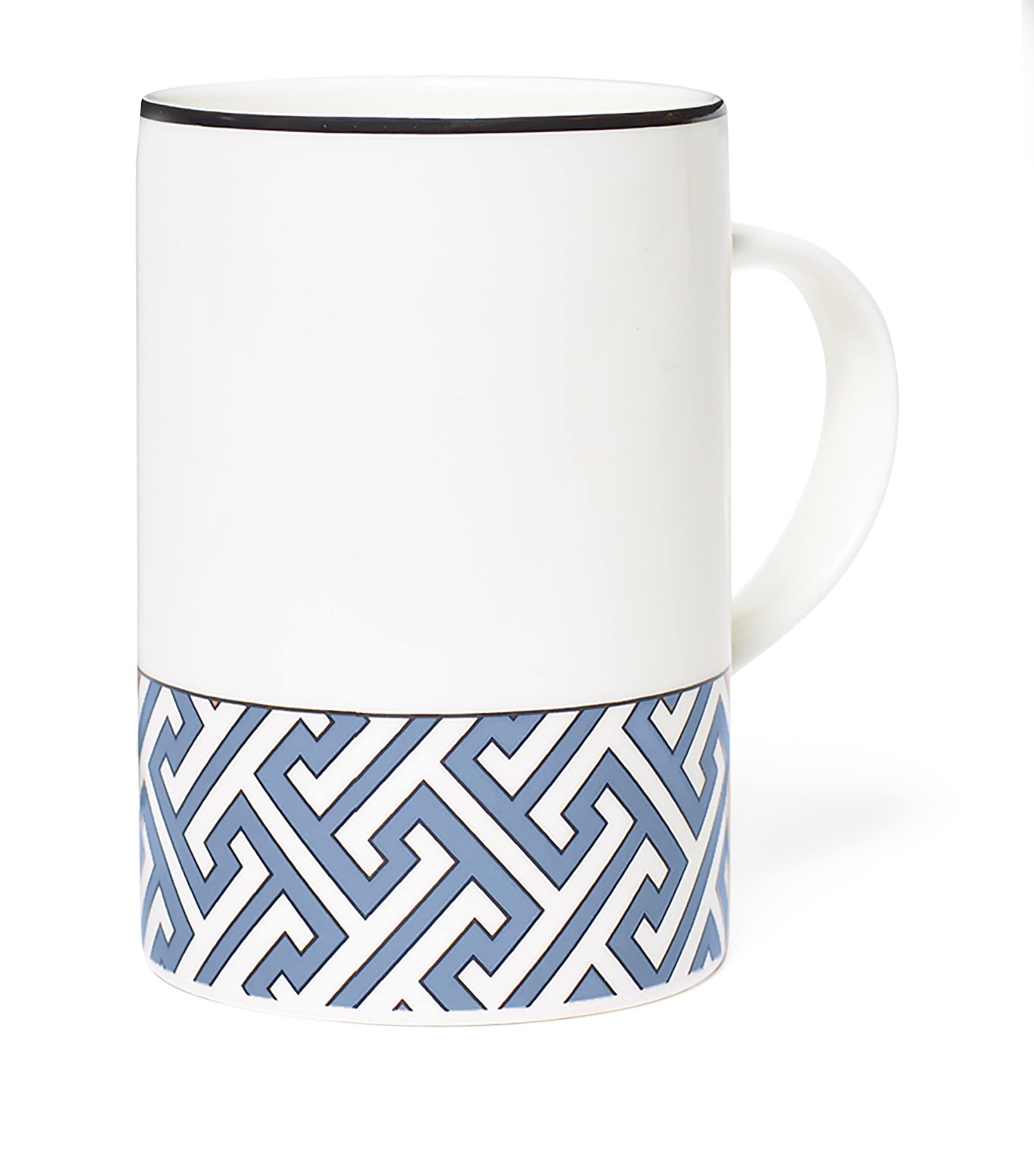 O.W. London Maze pattern ceramic mug, imported from the UK