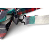 SVNX bow tie check print multi blue one size, UK version