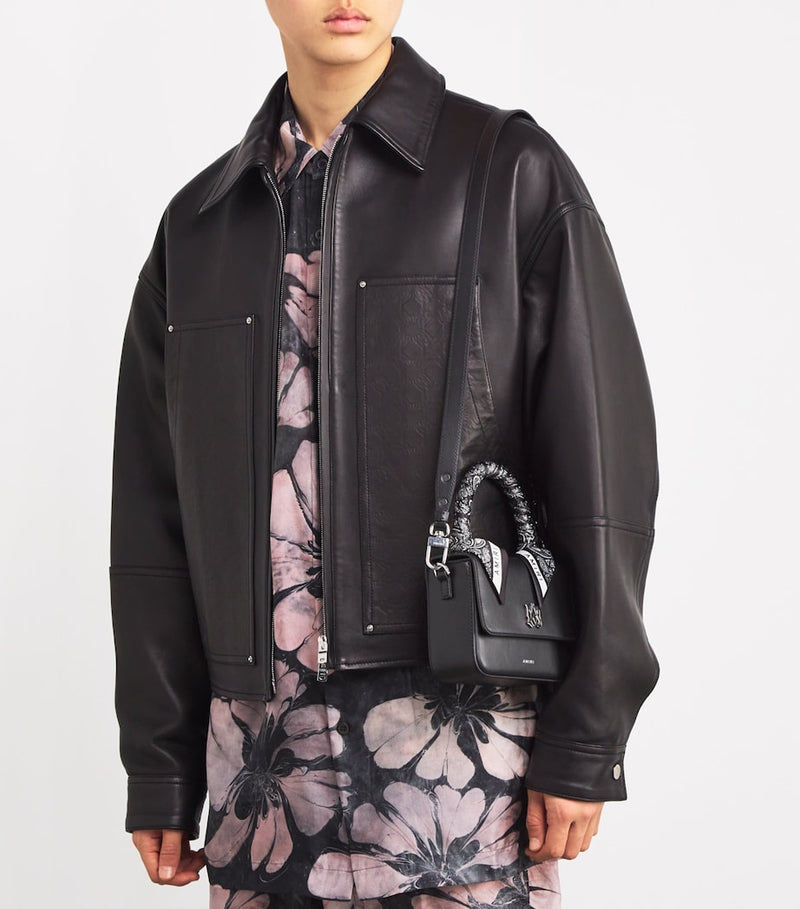 Amiri micro MA bag in nappa leather with paisley handle, UK version