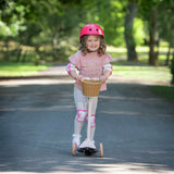 EVO Mini Cruiser 3 wheel scooter in pink pastel (British brand)