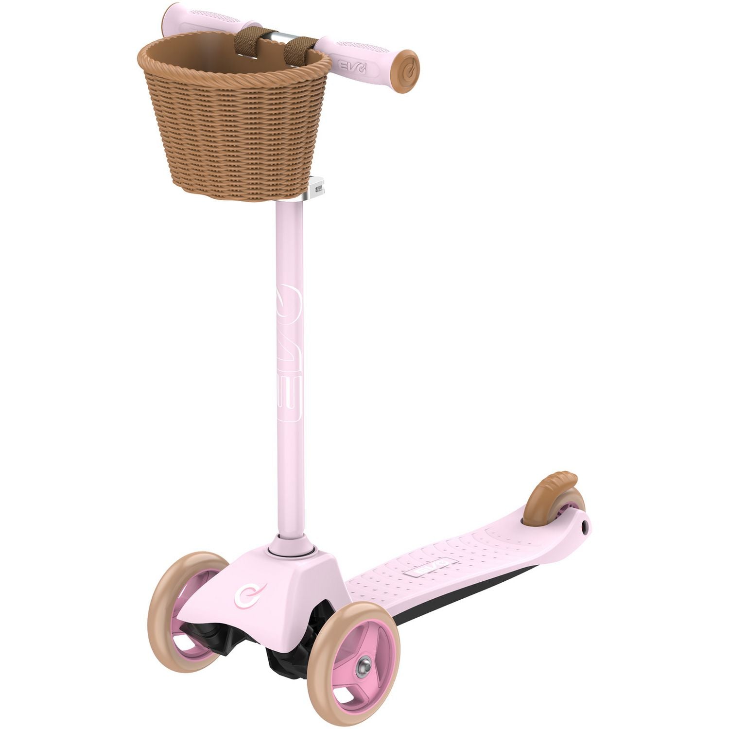EVO Mini Cruiser 3 wheel scooter in pink pastel (British brand)