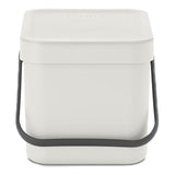 Brabantia Sort & Go Waste Bin 6L Light Grey GOODS M&S   