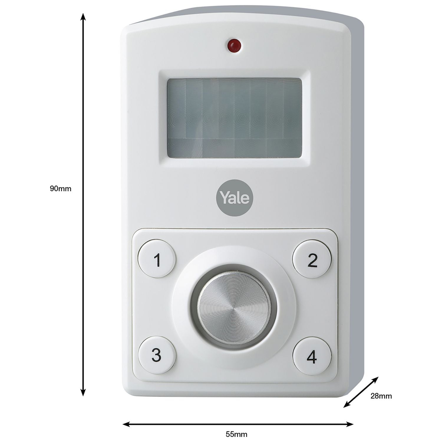 Yale Mini Wireless Alarm Kit with motion detector and siren, UK version