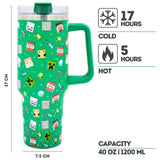 Hox Travel Cup Black and Green 1200ml (British brand)