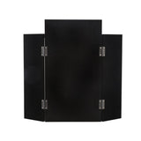 Habitat black folding bevelled dressing table mirror 50x56cm, imported from the UK