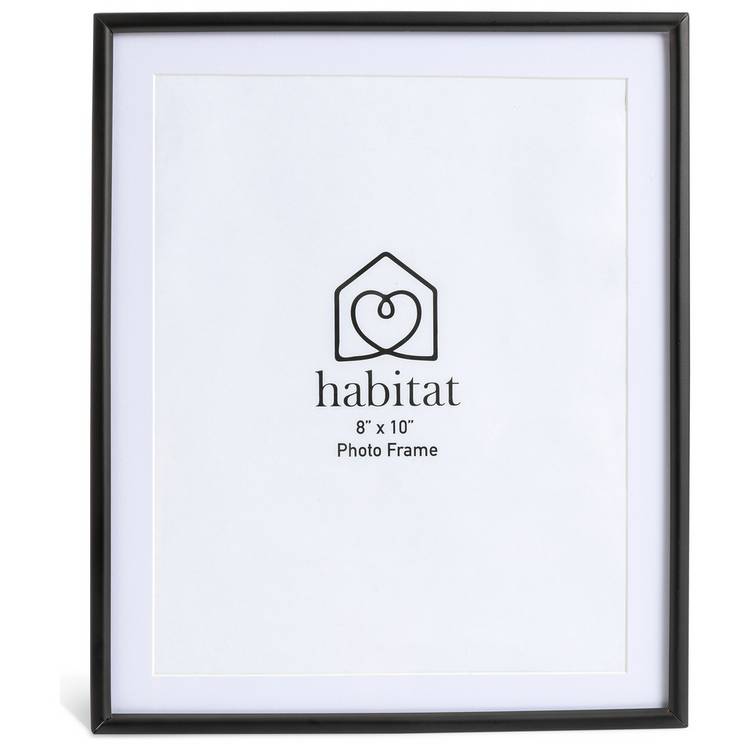 Habitat skinny black metal picture frame 8x10 inches, UK version