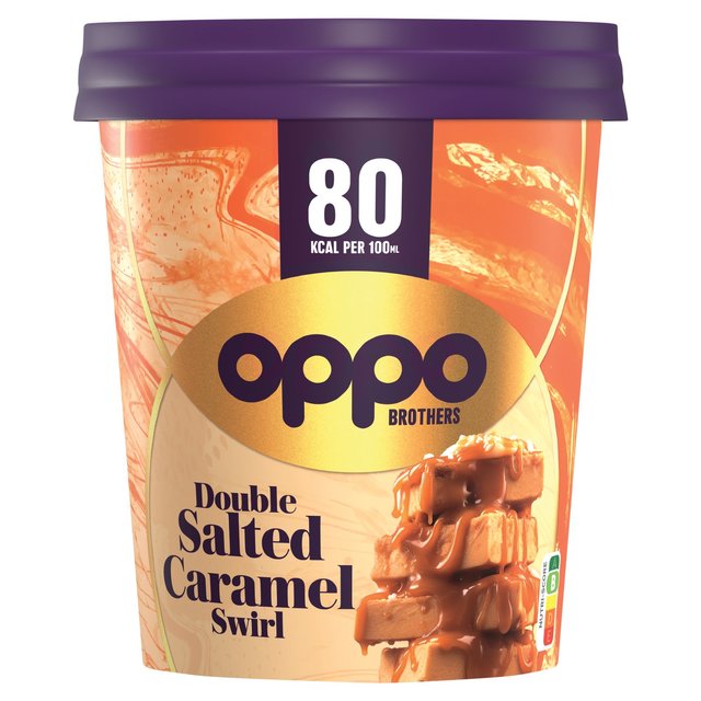 Oppo Brothers Double Salted Caramel Ice Cream    475ml GOODS M&S   