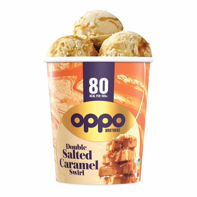 Oppo Brothers Double Salted Caramel Ice Cream    475ml GOODS M&S   