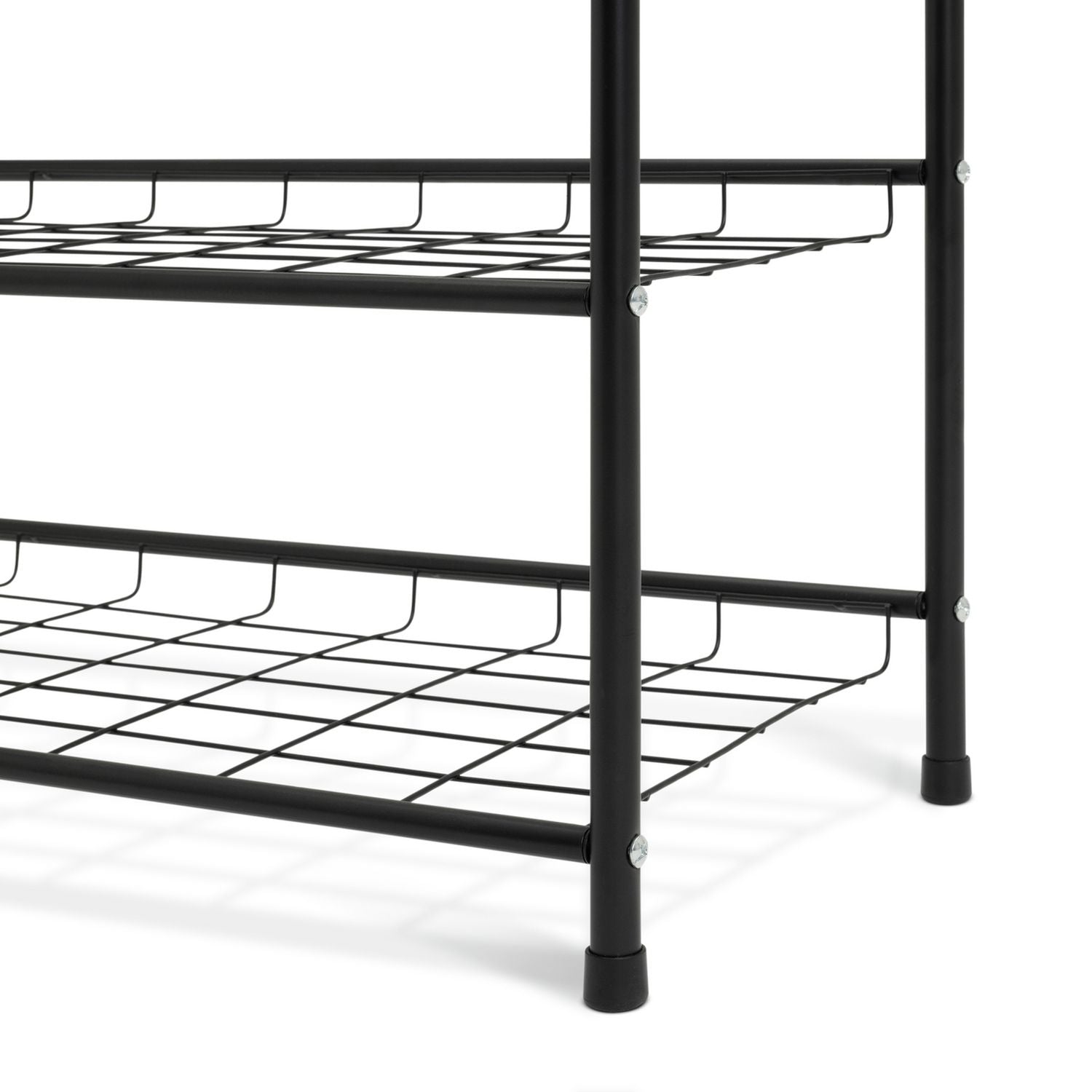 Argos Home 6 shelf shoe rack black, imported from the UK
