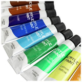 Argos acrylic paints pack of 12 multicoloured, imported from the UK