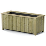 Rowlinson Heritage Rectangular wooden planter 90L, UK version