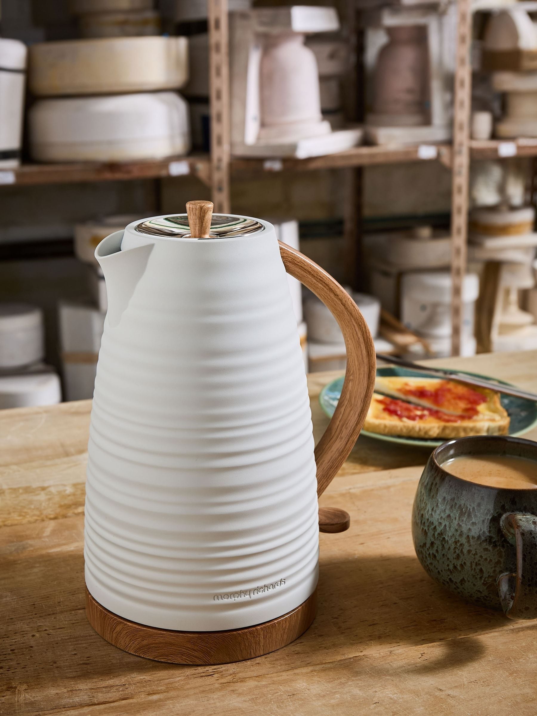 Morphy Richards Flint Clay jug kettle 1.7L, imported from the UK