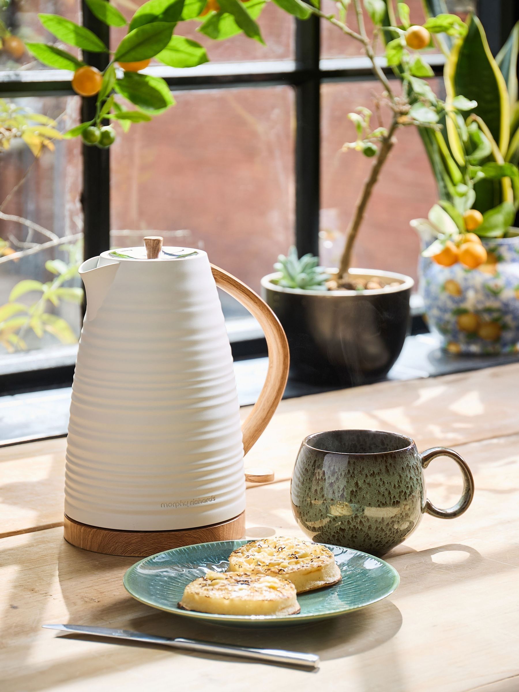 Morphy Richards Flint Clay jug kettle 1.7L, imported from the UK