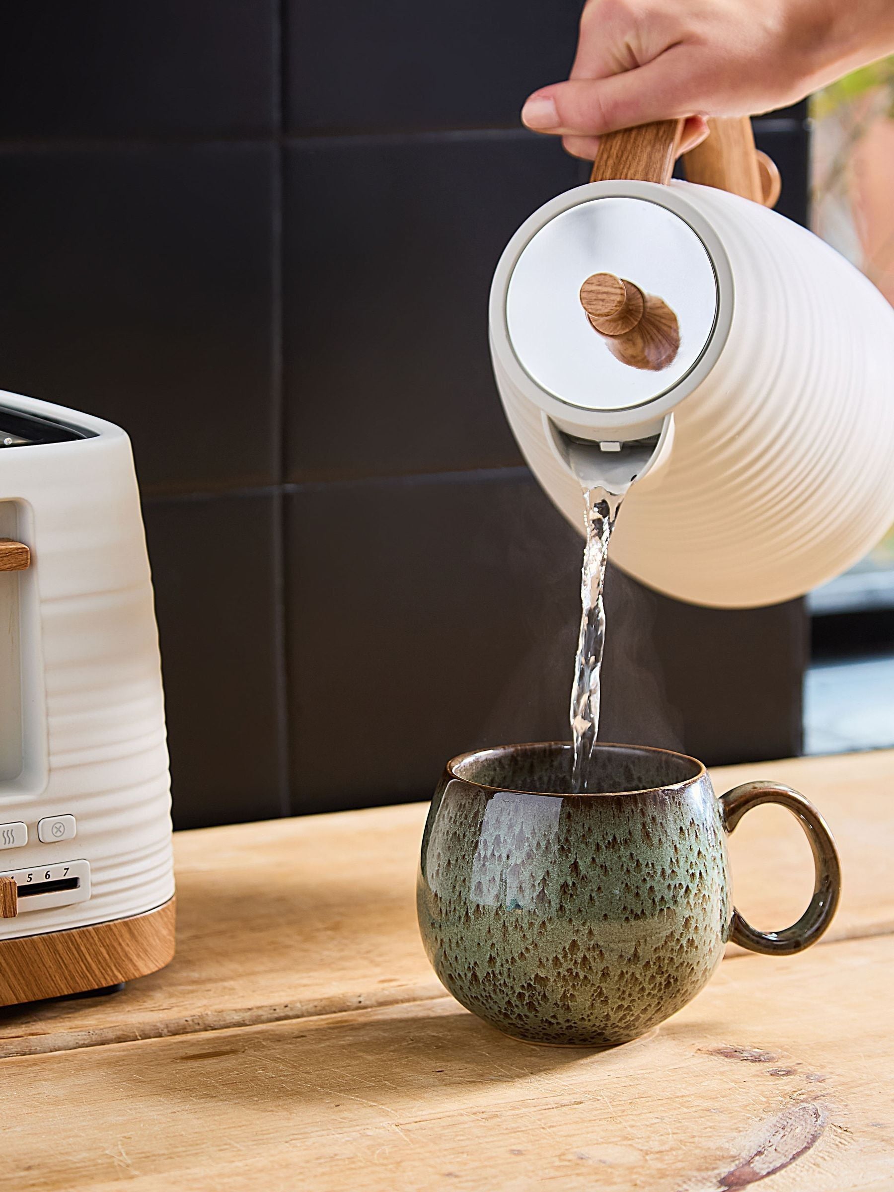 Morphy Richards Flint Clay jug kettle 1.7L, imported from the UK