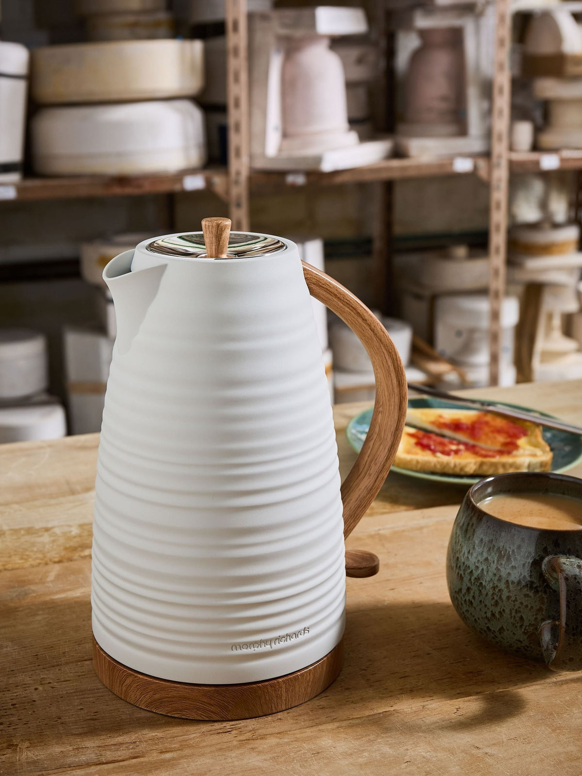 Morphy Richards Flint Clay jug kettle 1.7L, imported from the UK