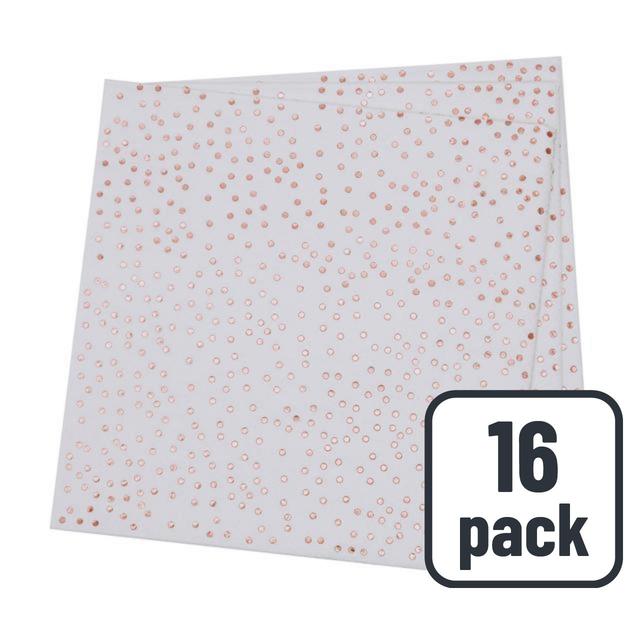 Rose Gold Dots Napkins   16 per pack