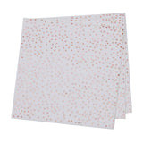 Rose Gold Dots Napkins   16 per pack GOODS M&S   