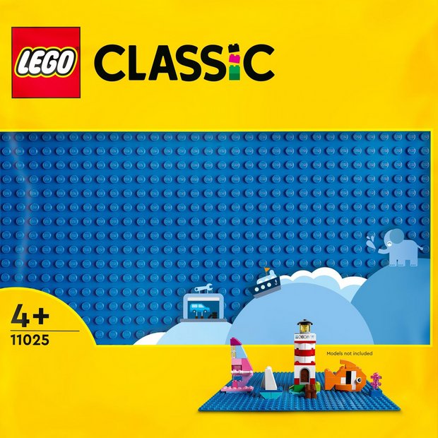 LEGO blue baseplate 32x32 building board (British brand)