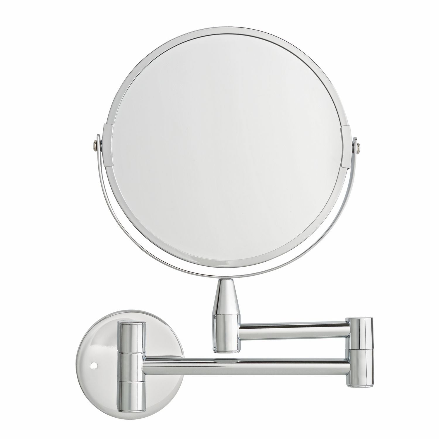Argos Home chrome extending round shaving mirror 28x36cm, imported from the UK