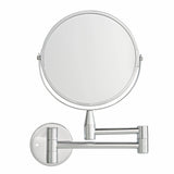 Argos Home chrome extending round shaving mirror 28x36cm, imported from the UK