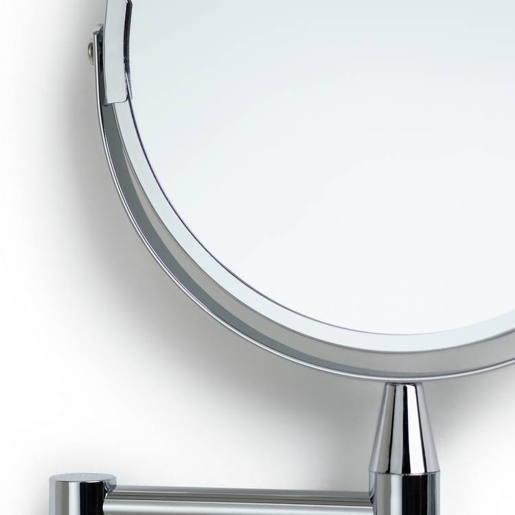 Argos Home chrome extending round shaving mirror 28x36cm, imported from the UK
