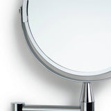 Argos Home chrome extending round shaving mirror 28x36cm, imported from the UK