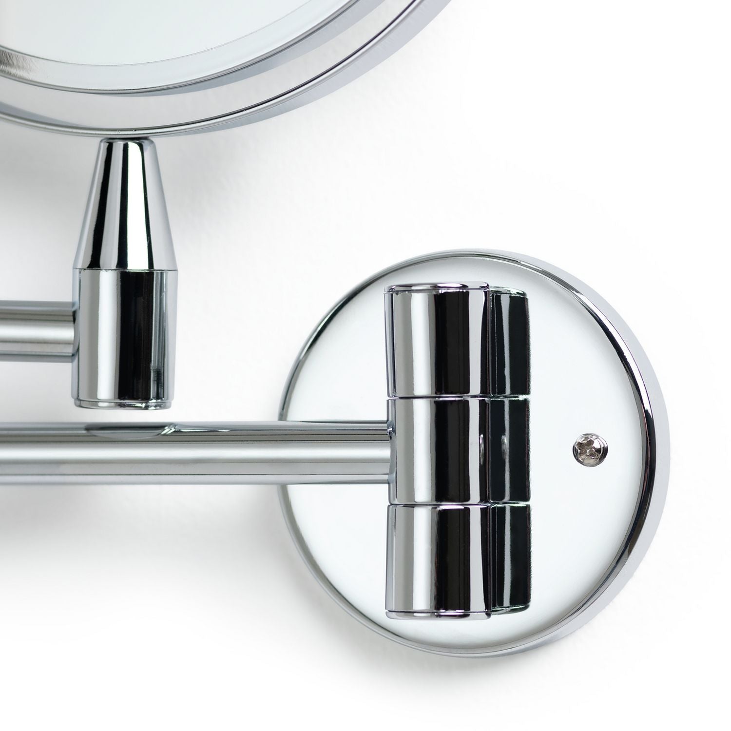 Argos Home chrome extending round shaving mirror 28x36cm, imported from the UK
