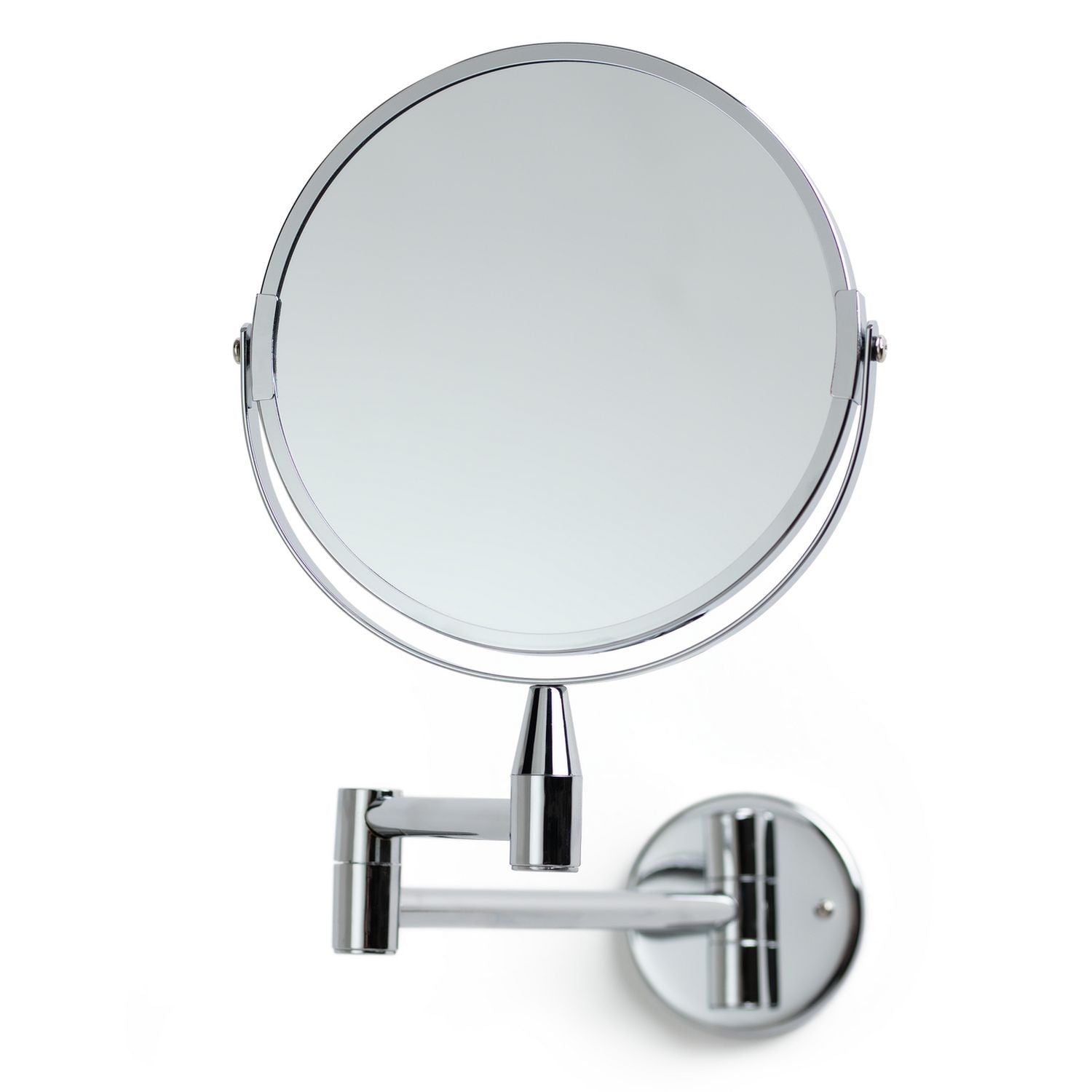 Argos Home chrome extending round shaving mirror 28x36cm, imported from the UK