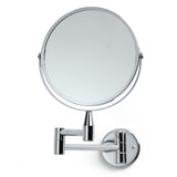 Argos Home chrome extending round shaving mirror 28x36cm, imported from the UK