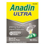 Anadin Ultra Ibuprofen Fast Acting Pain Relief Liquid Capsules   16 per pack GOODS M&S   