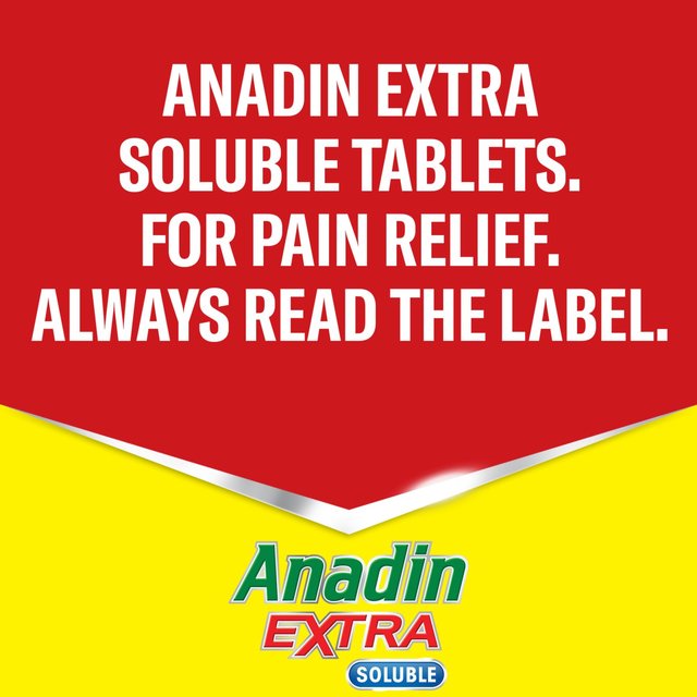 Anadin Extra Aspirin & Paracetamol Pain Relief  Soluble Tablets   12 per pack GOODS M&S   