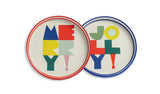 Habitat Slogan Set of 2 Side Plates - Multicoloured GOODS Argos