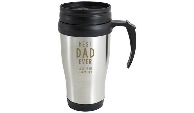 Personalised Message Stainless Steel Travel Mug - 400ml GOODS Argos