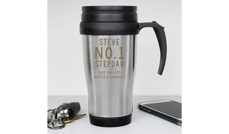 Personalised Message Stainless Steel Travel Mug - 400ml GOODS Argos