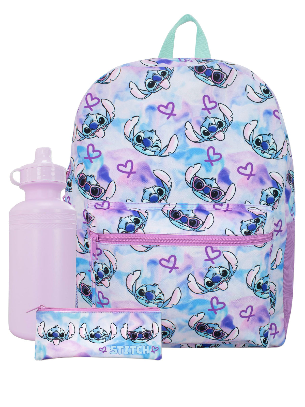 Stitch 3 piece schoolbag set tie-dye - British product