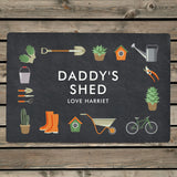 Personalised gardening metal sign custom text UK version