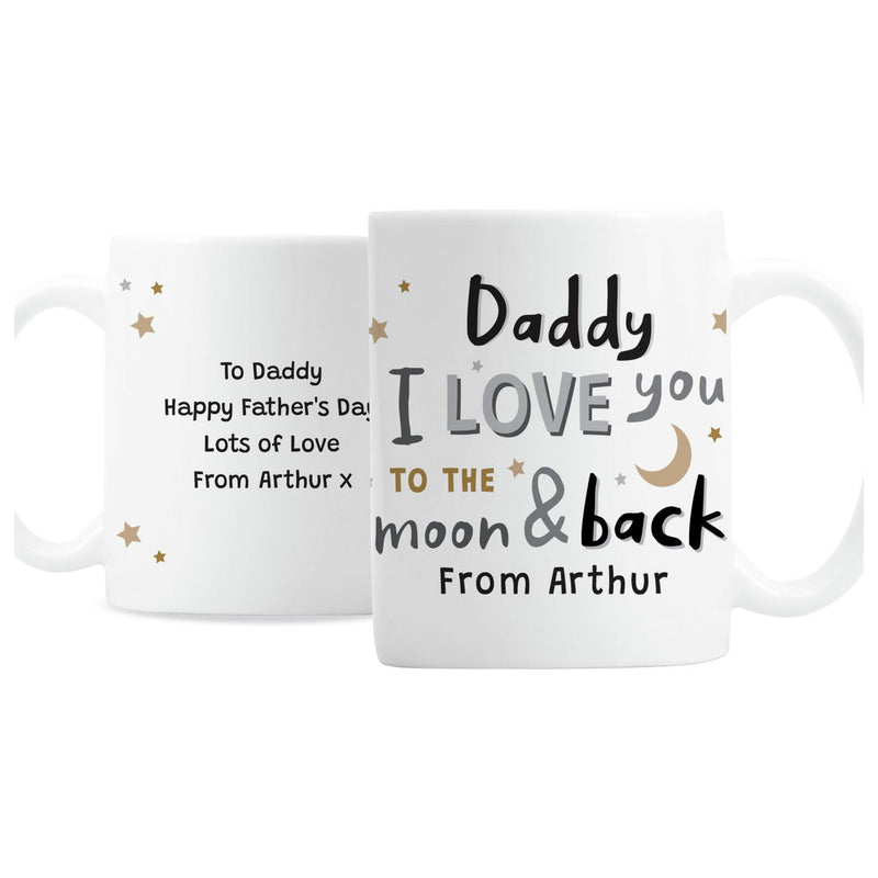 Personalised To The Moon Mug ceramic 312ml, UK version