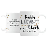 Personalised To The Moon Mug ceramic 312ml, UK version
