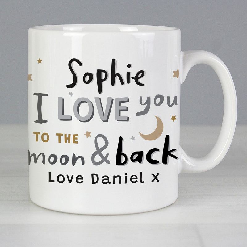 Personalised To The Moon Mug ceramic 312ml, UK version