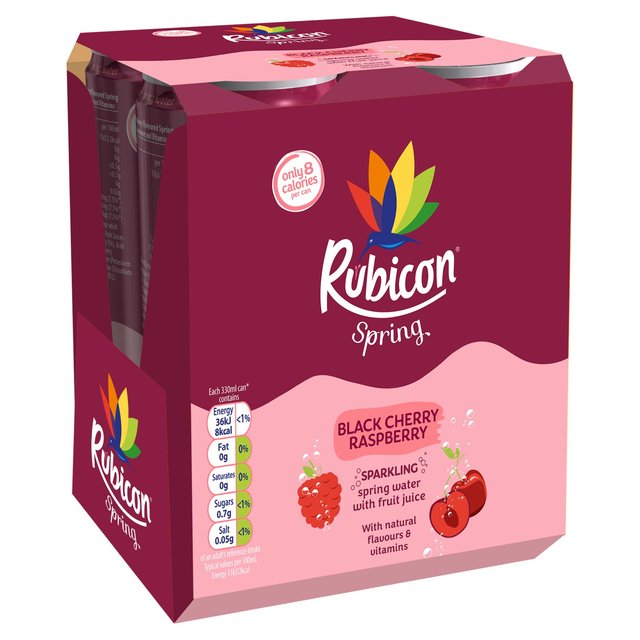 Rubicon Spring Black Cherry & Raspberry   4 x 330ml