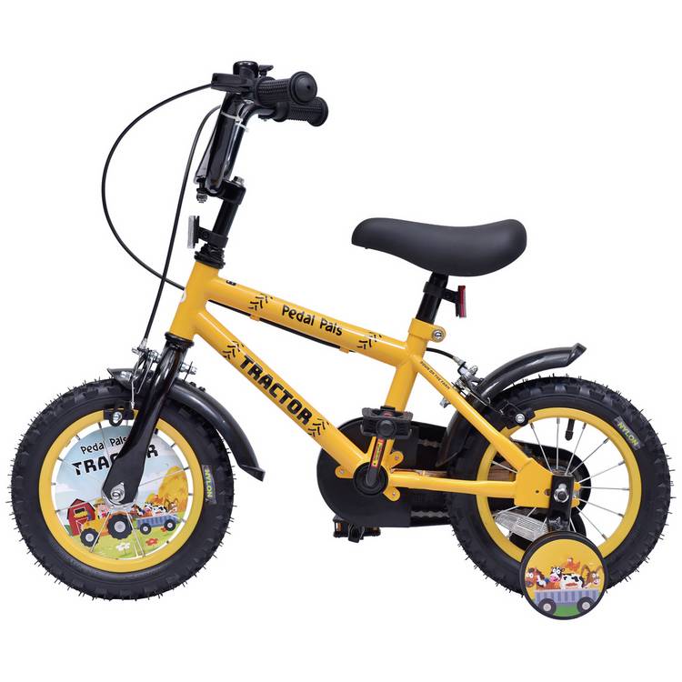 Pedal Pals tractor bike yellow 12 inch, UK version